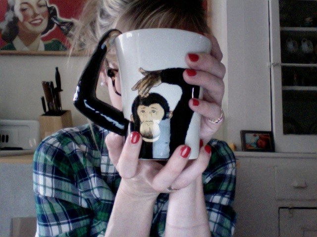 kitchen mug monkey