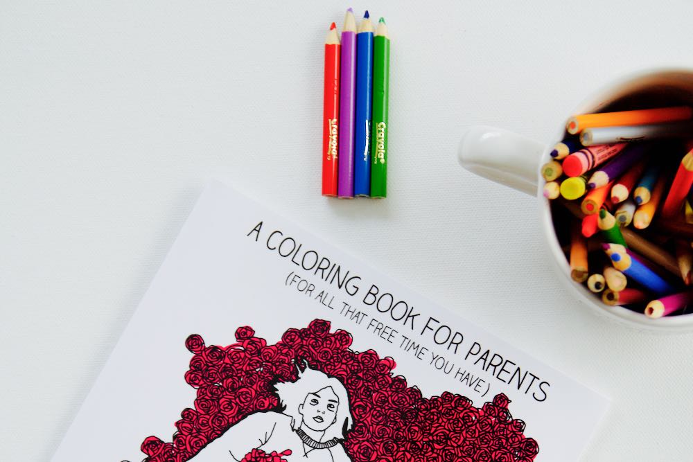 A coloring book for new parents