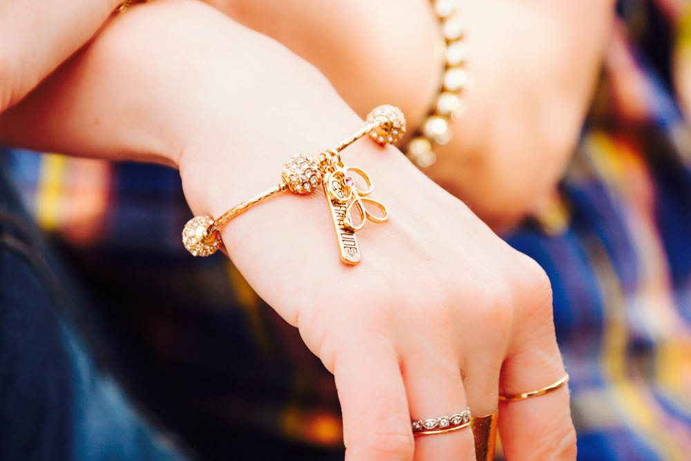 Go Gratitude bracelet in gold