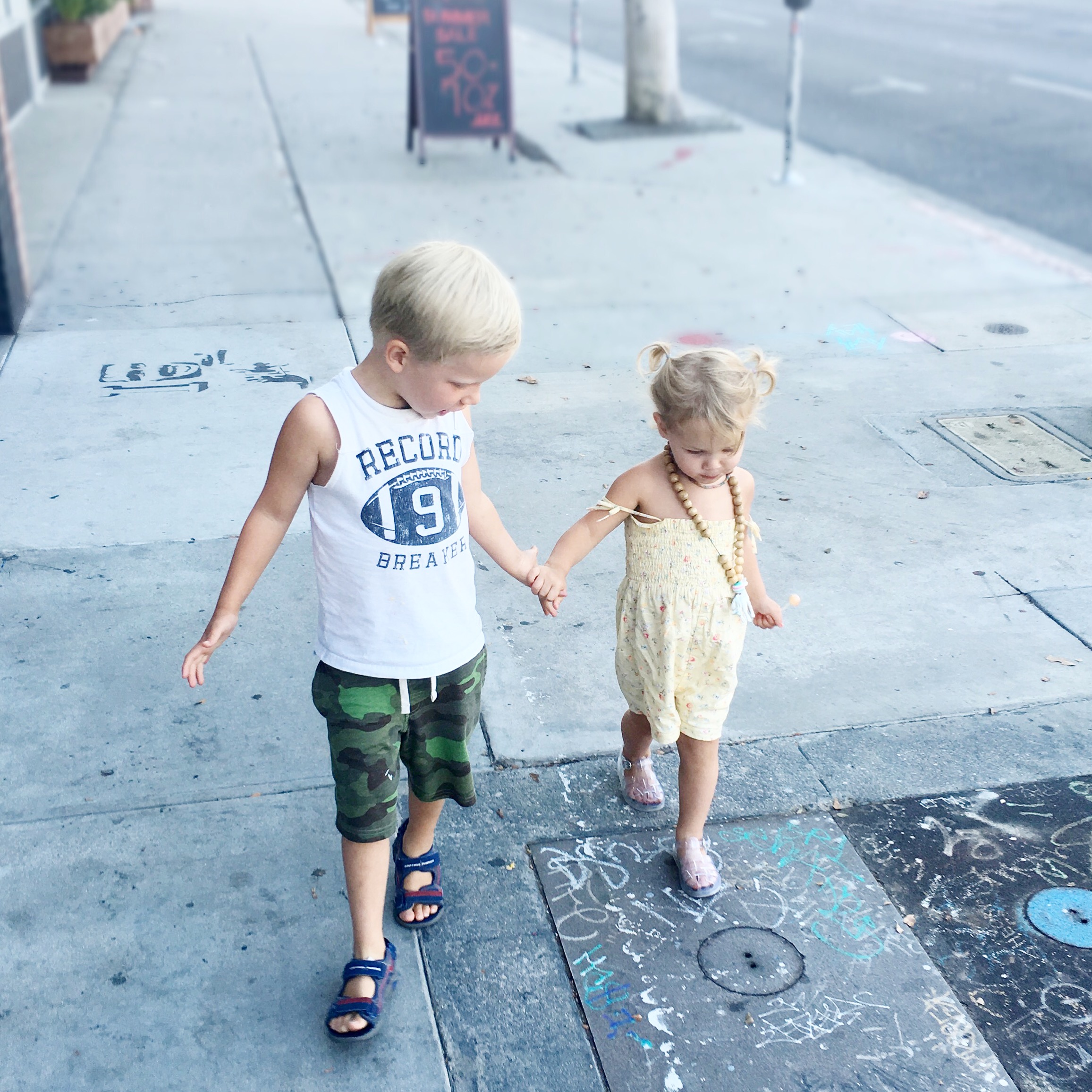 children going to a sushi restaurant